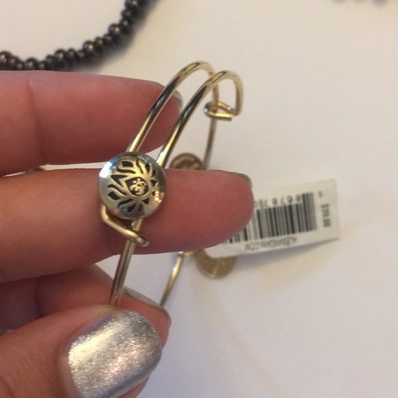 Alex and Ani Gold and Brown Hued Bracelets (5) - Picture 6 of 6